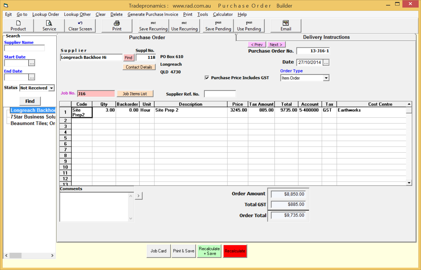 Purchase Order